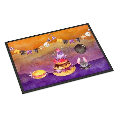 Carolines Treasures 24 x 36 in. Halloween Sweets Party Indoor or Outdoor Mat BB7463JMAT